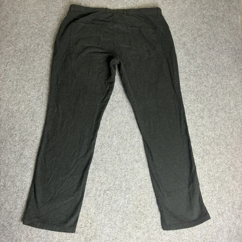 Kirkland Signature Men's 36x29 Brushed Twill Pants Charcoal Gray Stretch Cotton